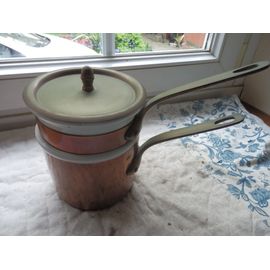 Saucier Cuivre Porcelaine