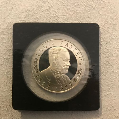 Pièce Louis Pasteur 100 Ème Anniversaire Argent