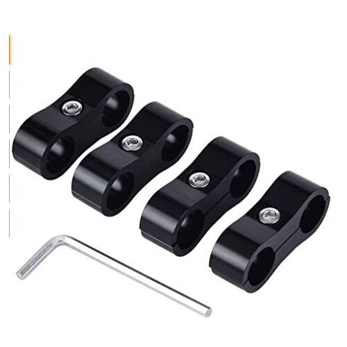 Pièces Auto 6an Séparateur De Tuyau Adaptateur Pour Tuyau De Carburant 3/8 (An6 Line Clamp-4pcs-With Wrench)