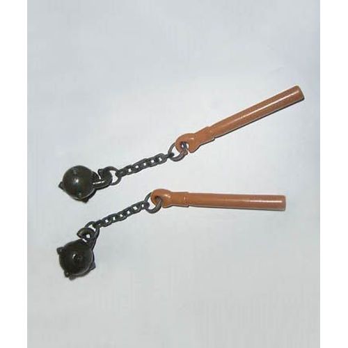 Lot De 2 Massues Cloutées Armes Morgenstern # Accessoire Playmobil Chevalier Château Moyen-Age