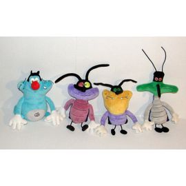 Oggy Et Les Cafards Peluche Doudou Lot Des 4 Personnages Animation Jemini