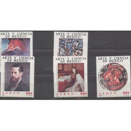 Mexique Timbres L'Art Et La Science 1970