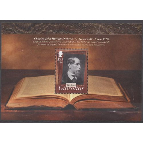 Gibraltar Timbres Charles Dickens 2012