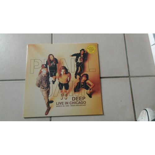 Pearl Jam Deep Lp Vinyle Couleur Live In Chicago 92