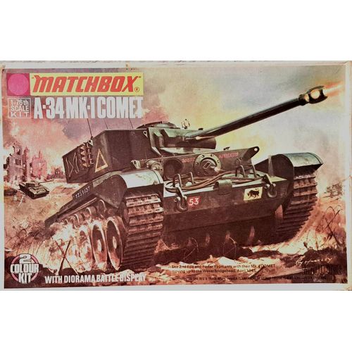 Maquette Matchbox Tank A-34 Mk-I Comet 1/76-Matchbox