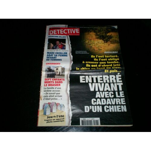 Le Nouveau Détective N°1143 Marc Cecillon Abat Sa Femme Devant 60 Témoins