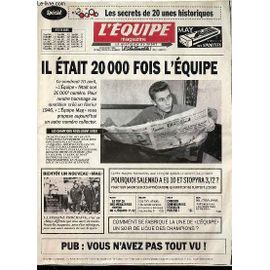 L'Equipe Magazine N°20000 Il Etait Une Fois L'Equipe Edition Speciale