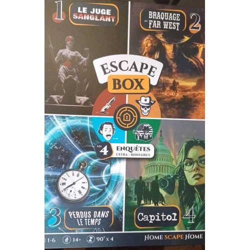Escape Box 4 Enquêtes Extraordinaires De 90'