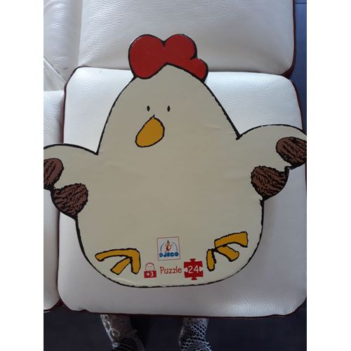 Puzzle Djeco 24 pièces Le potager des poules