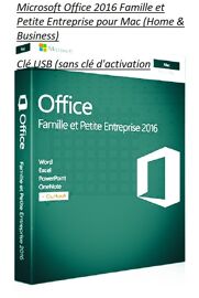 Microsoft Office 2016 Famille et Petite Entreprise pour Mac (Home & Business) Clé USB (sans clé d'activation