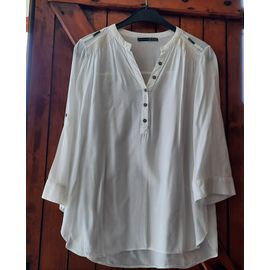 Blouse Blanche Manches 3/4, Primark, 38
