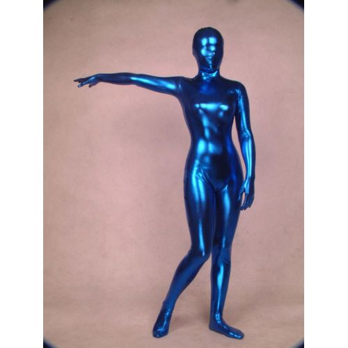 Combinaison Intégrale Type Zentai Couleur Bleue