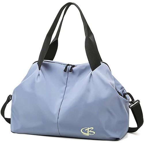 Petit Sac De Sport Femme, Sac Sport Femme Noir Poche Humide, Sac De Week-End Doux Sac A Main Femme, Sac De Voyage Imperméable Sac À Bandoulière, Sac De Voyage Femme Piscine, Bleu