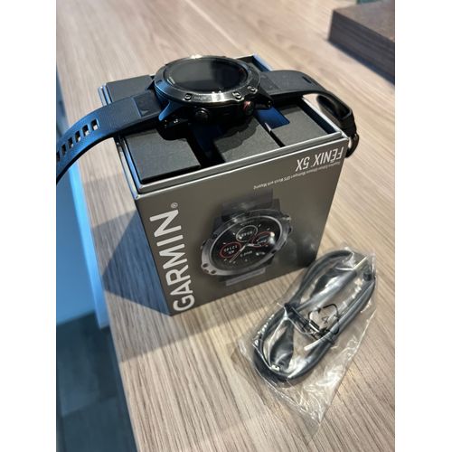 Montre Garmin Fenix 5X Sapphire 51 mm, noire + bracelets