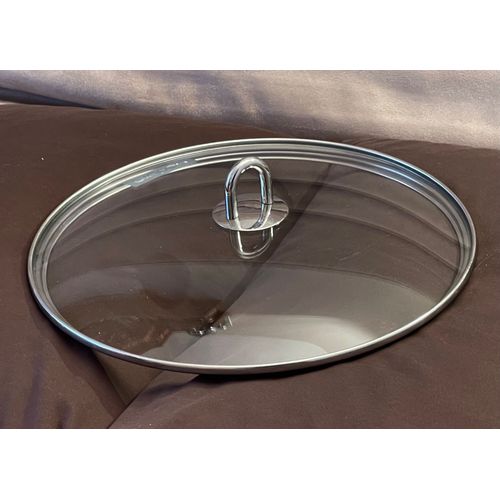 Couvercle De Grand Faitout _ Verre Sécurit  Marque Diametre Intérieur 37,5 Cm