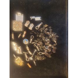 Lot De Fermoirs Argent Massif Et Métal Argenté, Mousquetons Et Bélières