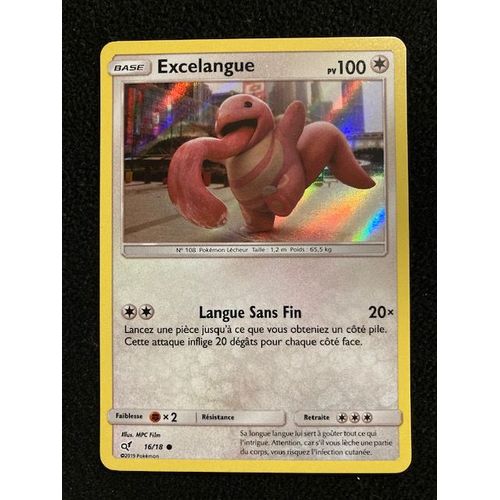 (854) Excelangue 16/18 Pokemon