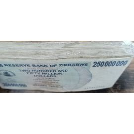 Bundle 100 Billets 250 Millions Dollars Zimbabwe 2008 - 250.000.000 $ - 100 Pcs
