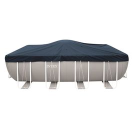 Bâche de protection pour piscine tubulaire rectangulaire Intex L 5,49 x l 2,74 m