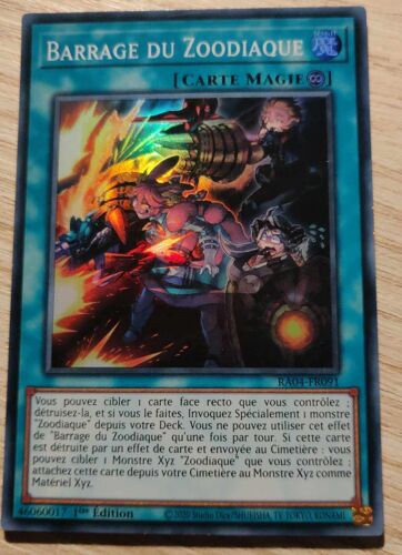 Yu Gi Oh Ra04 Fr091 Barrage Du Zodiaque Super Rare