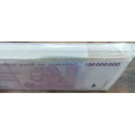 Bundle 100 Billets 500 Millions Dollars Zimbabwe 2008 - 500.000.000 $ - 100 Pcs