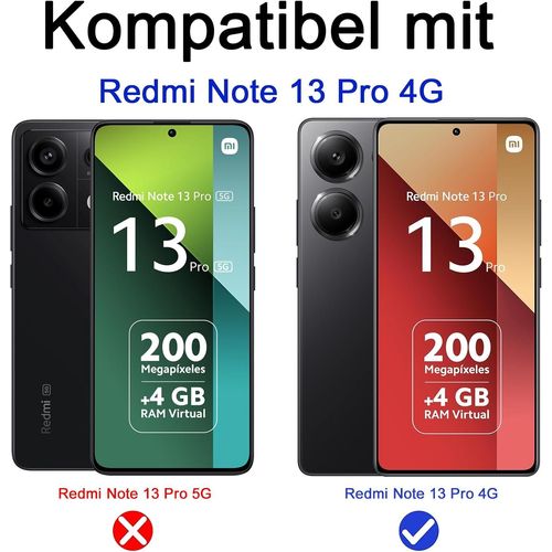 Trahoo-Pour Xiaomi Redmi Note 13 Pro 4g/ Poco M6 Pro 4g Verre Trempé, 3+3 Pièces Protecteurs D'écran+ Caméra Arrière Protecteur Film, 9h Dureté Hd Anti-Rayures Vitre Trempé Protection Écran