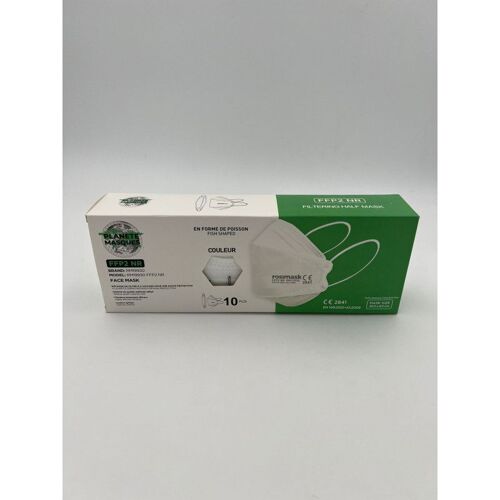 Lot De 610 Masques Ffp2 Kf 94 Adulte - Blanc - Planete Masques