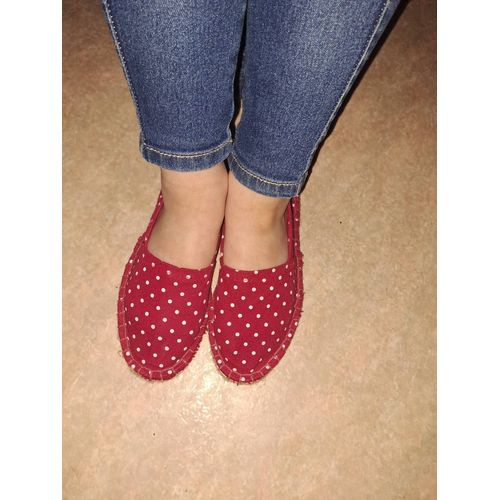 Espadrilles Rouges À Pois Blancs - 29