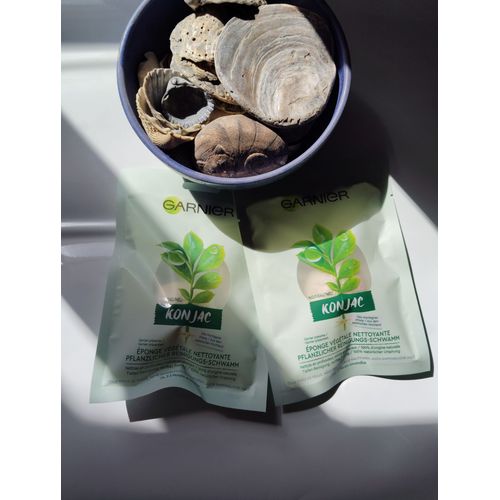 Éponges Konjac Nettoyante Garnier Bio 