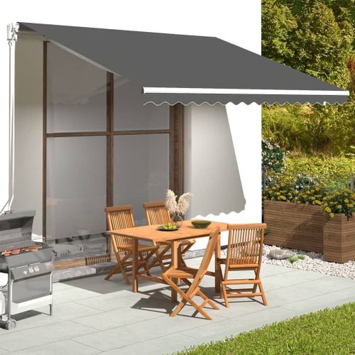 Vidaxl Tissu De Remplacement Pour Auvent Anthracite 4x3,5 M