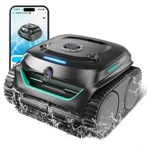 WYBOT C2 Vision Robot de piscine sans fil Noir Vert