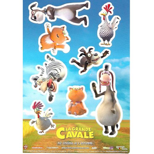 Planche 8 Stickers Du Film La Grande Cavale