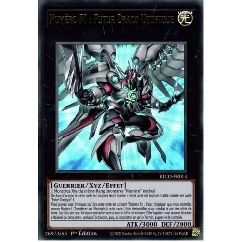 Yu Gi Oh Kico Fr013 Numero F0 Futur Draco Utopique Ultra Rare