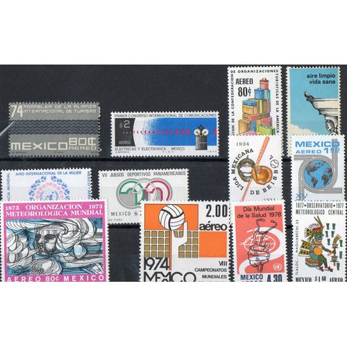 Mexique Timbres Divers -5