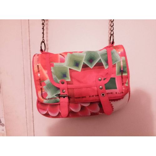 Petit sac a bandoulière coloré Desigual Neuf.