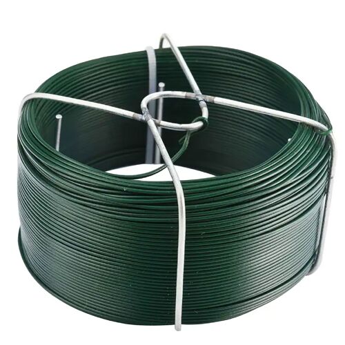 Fil De Fer Plastifié Vert Avec Support 50m Werka Pro