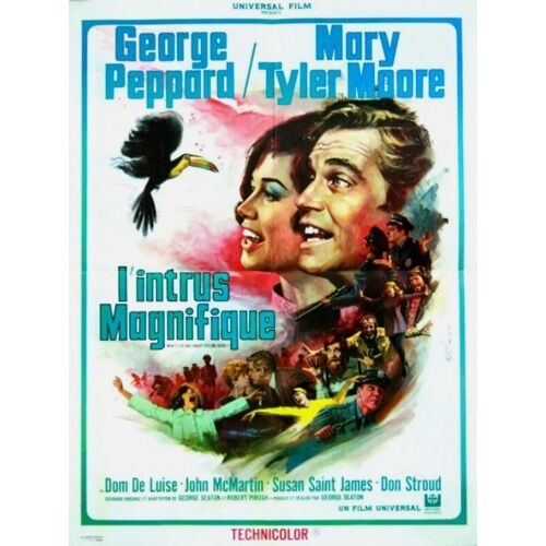 L'Intrus Magnifique - Affiche Originale De Cinéma - Format 60x80 Cm - De George Seaton Avec George Peppard, Mary Tyler Moore, Dom Deluise / What'S So Bad About Feeling Good ? / Jean Mascii - 1968