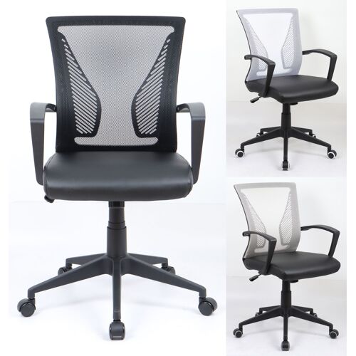 VCM Chaise de bureau Chaise de bureau pour jeunes Chaise pivotante Chaise de bureau Chaise visiteur Offilo PU