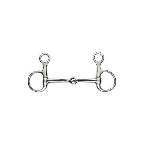 Mors Baucher Feeling Inox Satin - Taille : 115 Mm, Epaisseur Du Canon : 13 Mm, Diamètre Des Anneaux : 45 Mm, Canons : Pleins