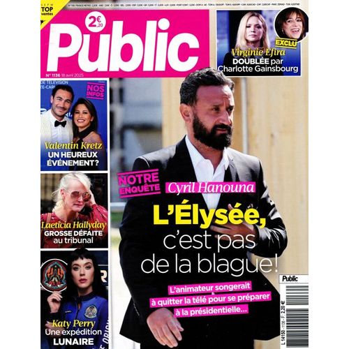 Public N°1136 : Cyril Hanouna - L'Elysée, C'Est Pas De La Blague !