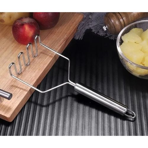 Presse Purée Vague Ustensile De Cuisine Inox Ecraser Pommes De Terre Ou Autres Aliments En Acier Inoxydable Passe Au Lave Vaisselle Pratique