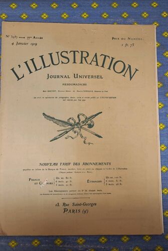 L'illustration 3957 President Wilson En France - Bombardement De Paris - Bataillon Chasseurs - Lloyd