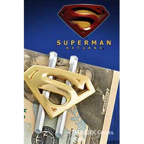 Superman Returns Pince À Billets Plaqué Or