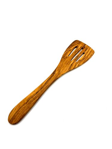 Spatule À Fentes En Bois D'Olivier Longueur 30 Cm