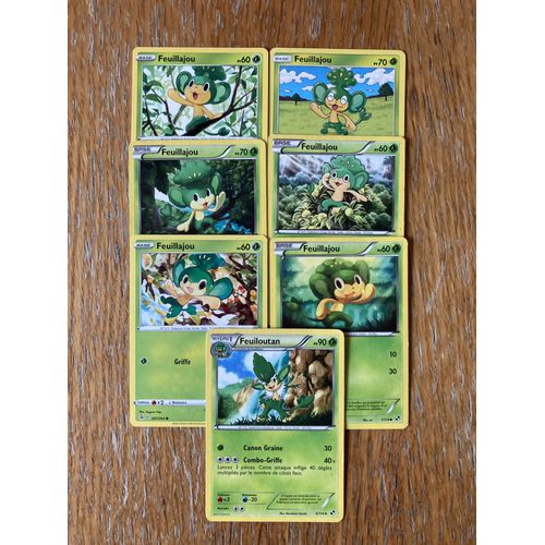 (2952) Feuiloutan + 6x Feuillajou (Pokemon)