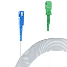 Elfcam® - Câble à Fibre Optique (Jarretière Optique) Compatible SC/APC à SC/UPC Compatible Free Box (15M