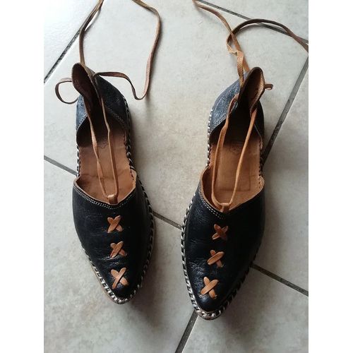 Chaussures Style Sandales - Babouches En Cuir Idéales 38,5. - 38 1/2