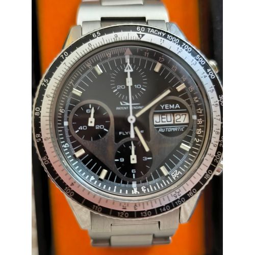 Montre Homme Yema Flygraf Automatique Chronographe Vintage