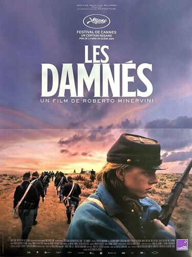 Les Damnés (The Damned) - Véritable Affiche De Cinéma Pliée - Format 40x60 Cm - De Roberto Minervini Avec René W. Solomon, Jeremiah Knupp, Cuyler Ballenger, Noah Carlson - 2024