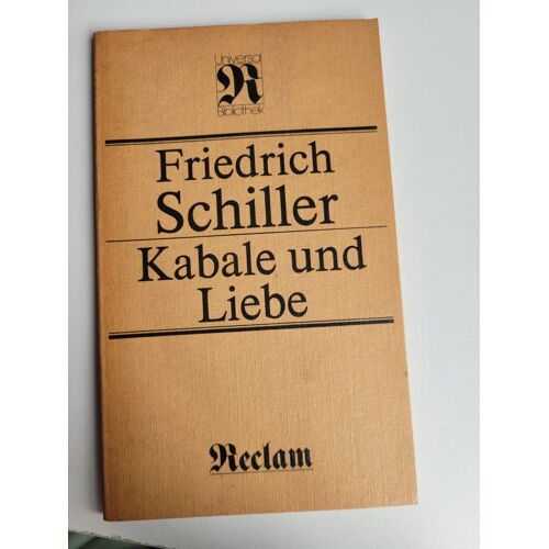 Kabale Und Liebe, Friedrich Schiller : Livre En Allemand